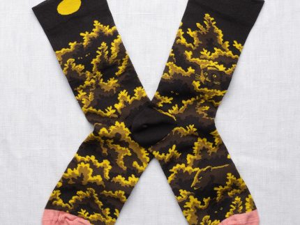 Foliage Faux Noir Socks