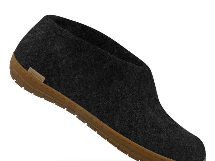Felt Rubber Sole Shoe - Charcoal