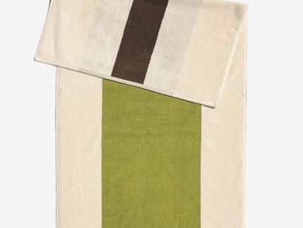 Martens Hand Towel - Brown & Lime