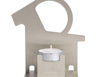 Pop-Up Candle Holder - Steel Christmas Goat