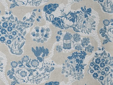 Trädgård Fabric - Blue
